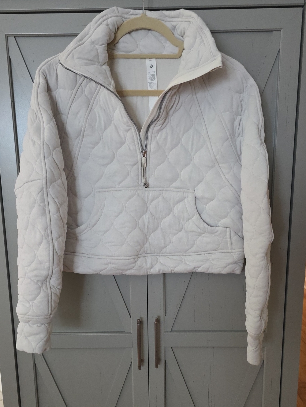 lululemon athletica Quilted Half-Zip Pullover Jacket - White